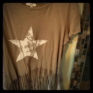 Long fringe shirt